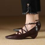 Exquisite Handcrafted Leather Women’s Shoes: Luxury & Elegance(Etrj220A3820)