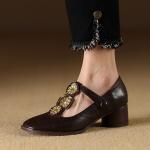 Exquisite Handmade Leather Women's Shoes for Elegance(Etrj220A3836)