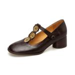 Exquisite Handmade Leather Women's Shoes for Elegance(Etrj220A3836)