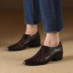 Handcrafted Luxury Leather Women's Shoes.(Etrj220A3850)