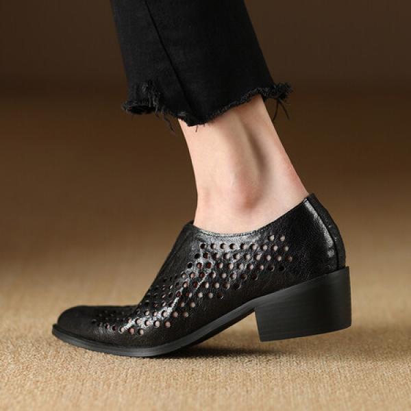 Handcrafted Luxury Leather Women's Shoes.(Etrj220A3850)