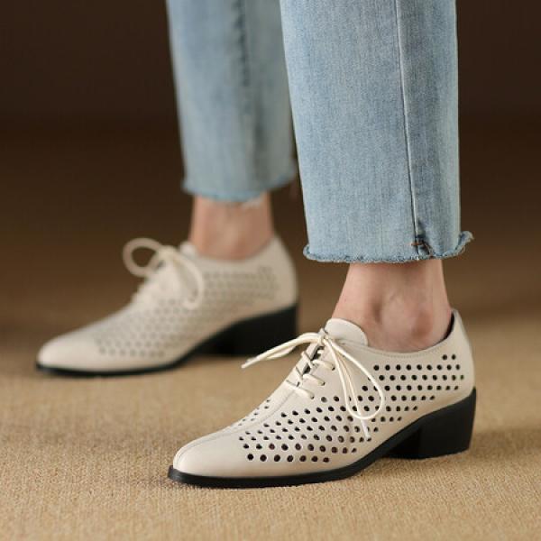 Handcrafted Luxury Leather Women's Shoes(Etrj220A3851)