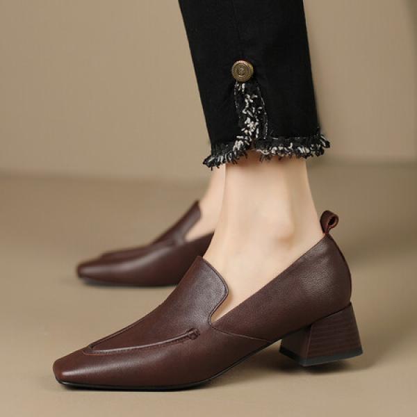 Elegant Handmade Leather Women's Shoes - Luxury Craftsmanship(Etrj220A3857)