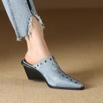 Handcrafted Luxurious Genuine Leather Women's Shoes(Etrj220A3876)