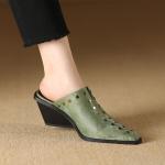 Handcrafted Luxurious Genuine Leather Women's Shoes(Etrj220A3876)