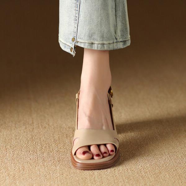 Handcrafted Luxury Leather Women’s Shoes - Elegant Quality(Etrj220A3891)