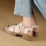 Handcrafted Genuine Leather Women’s Shoes: Luxurious Elegance(Etrj220A5007)