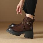 Handcrafted Luxury Leather Women's Shoes - Elegance in Every Stitch(Etrj220A6015)