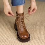 Handcrafted Genuine Leather Women's Shoes - Elegant Luxury(Etrj220T1520-1)