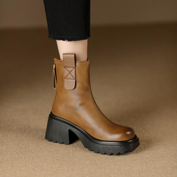 Elegant Handcrafted Leather Women's Shoes of Luxury(Etrj220T1390-1)