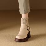 Handcrafted Luxury Leather Women's Shoes - Timeless Elegance(Etrj220A6005)