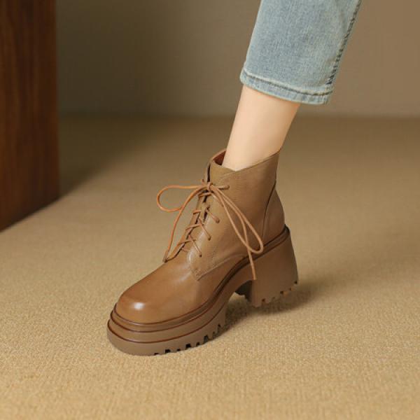 Handcrafted Genuine Leather Women's Shoes - Elegant Luxury(Etrj220A6021)