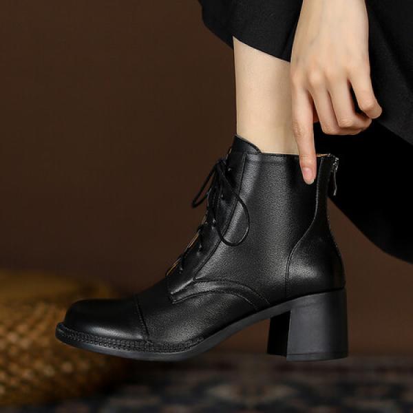 Elegant Handcrafted Genuine Leather Women's Shoes of Luxury Quality(Etrj220T552-1)