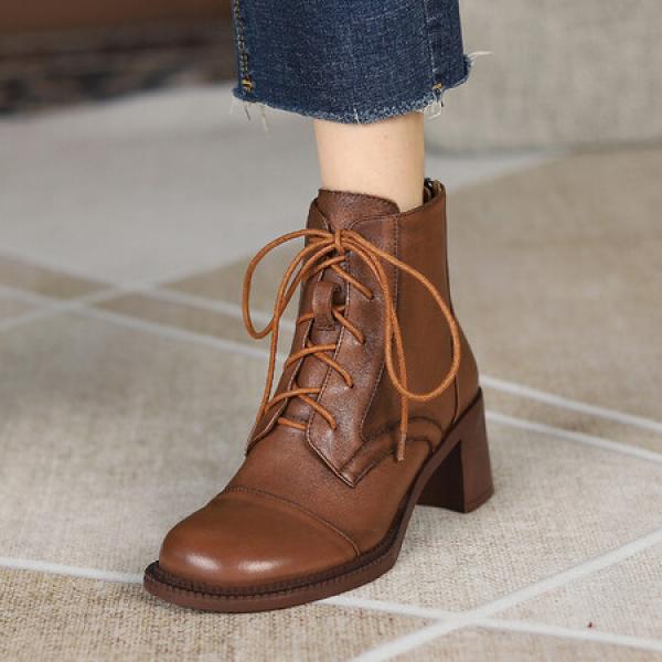 Elegant Handcrafted Genuine Leather Women's Shoes of Luxury Quality(Etrj220T552-1)