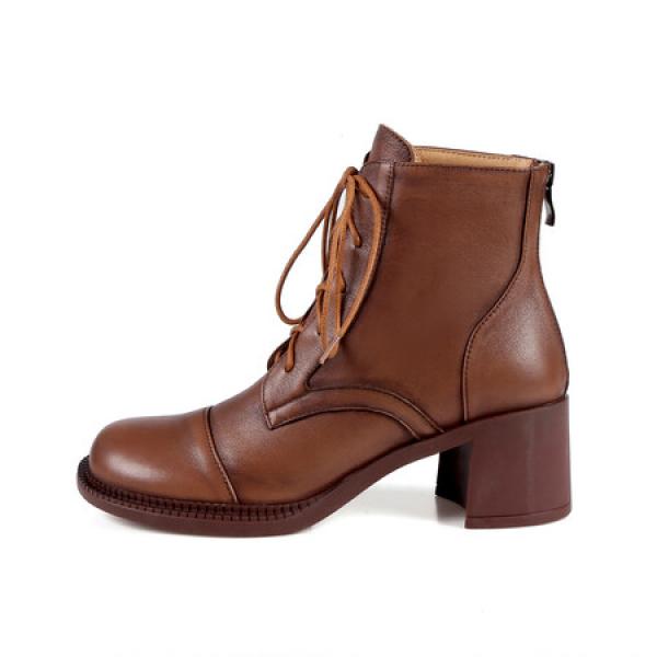 Elegant Handcrafted Genuine Leather Women's Shoes of Luxury Quality(Etrj220T552-1)