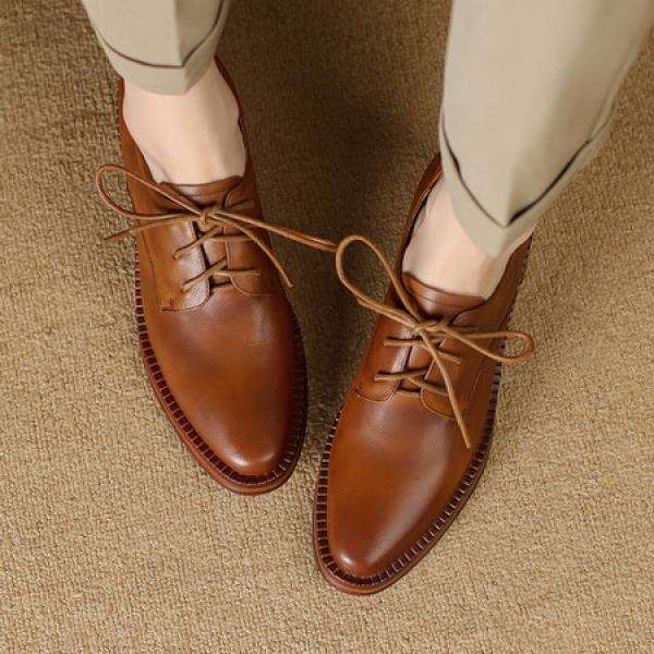 Elegant Handmade Leather Women's Shoes: A Luxurious Craftsmanship(Etrj220T1366-1)