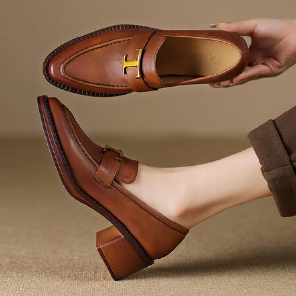 Elegant Handcrafted Leather Women’s Shoes: Luxury Craftsmanship(Etrj220T1528)