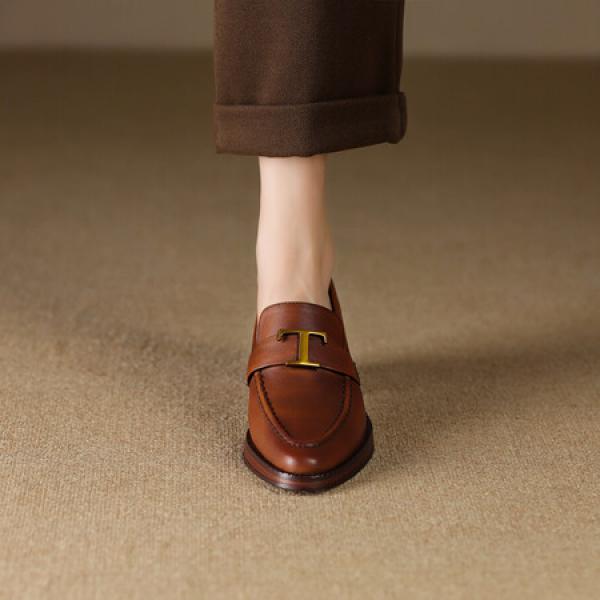 Elegant Handcrafted Leather Women’s Shoes: Luxury Craftsmanship(Etrj220T1528)