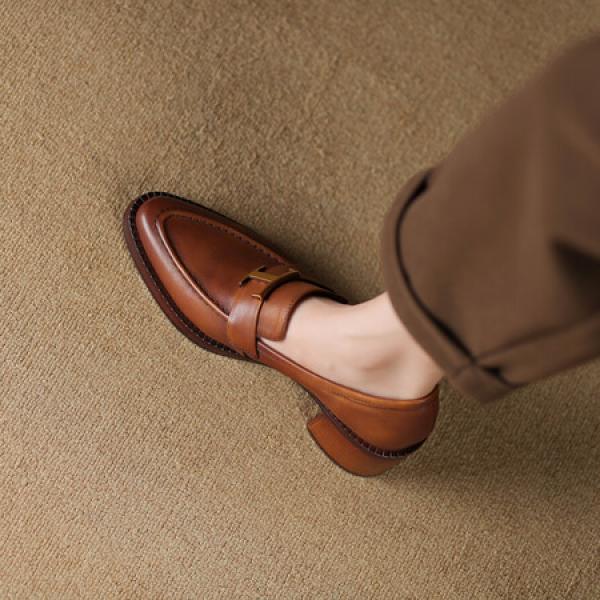 Elegant Handcrafted Leather Women’s Shoes: Luxury Craftsmanship(Etrj220T1528)