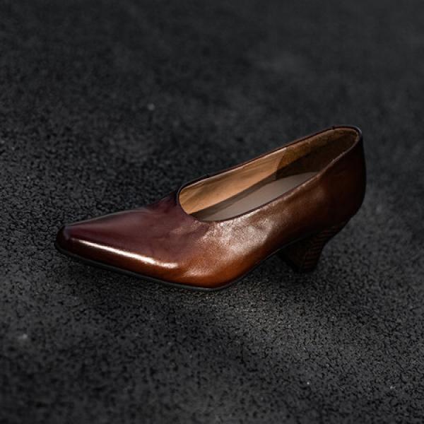 Exquisite Handcrafted Leather Women's Shoes for Elegance.(Etrj220A5025)