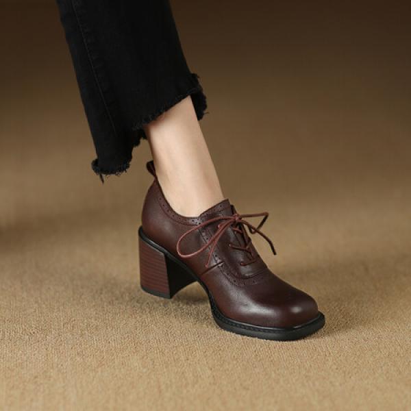 Elegantly Crafted Genuine Leather Handmade Women's Shoes(Etrj220A3721-1)