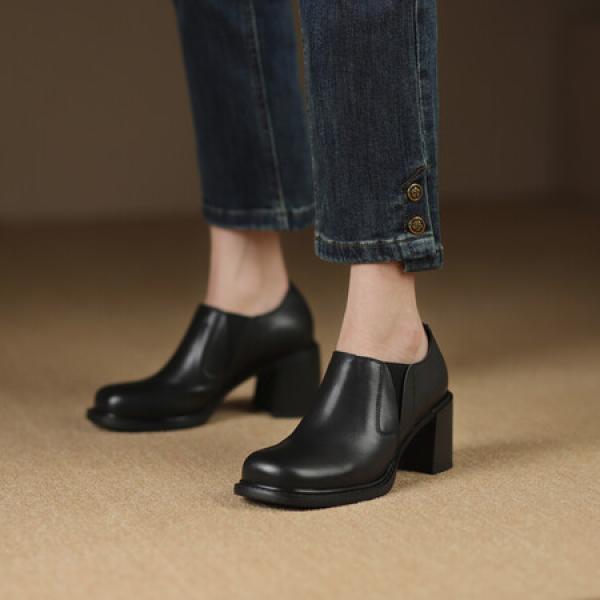 Handcrafted Genuine Leather Women's Shoes - Luxury Elegance(Etrj220A3712-1)