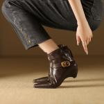 Handcrafted Leather Women's Shoes - Luxurious Elegance in Every Stitch(Etrj220A6050)
