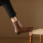 Elegant Handmade Leather Women's Shoes - Luxury Craftsmanship(Etrj220A6061)