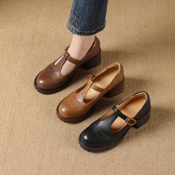 Elegant Handcrafted Leather Women’s Shoes with Luxurious Quality(Etrj220A5037)