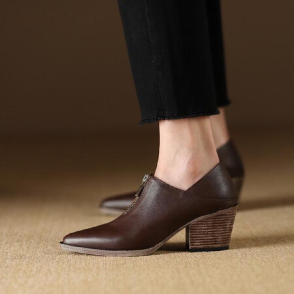 Elegant Handcrafted Leather Women’s Shoes with Luxurious Quality(Etrj220A3822-1)