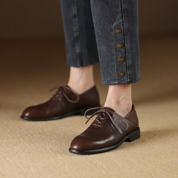 Handcrafted Luxury Leather Women's Shoes: Elegance in Every Step(Etrj220A3806-1)