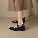 Exquisite Handcrafted Leather Women's Shoes for Elegance(Etrj220A3801-1)