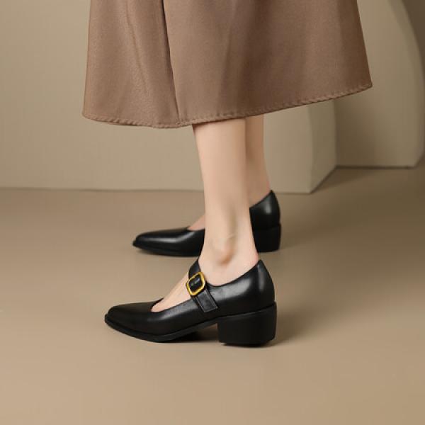 Exquisite Handcrafted Leather Women's Shoes for Elegance(Etrj220A3801-1)