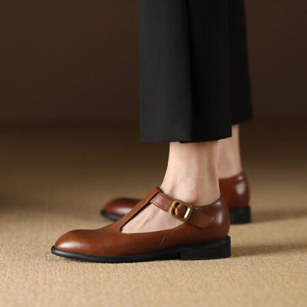 Luxurious Handmade Leather Women's Shoes: Crafted Elegance(Etrj220A3815-1)