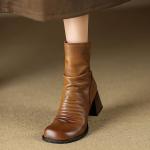 Elegant Handcrafted Leather Women's Shoes of Luxury Quality(Etrj220T1517-1)