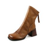 Elegant Handcrafted Leather Women's Shoes of Luxury Quality(Etrj220T1517-1)