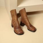 Elegant Handcrafted Leather Women's Shoes of Luxury Quality(Etrj220T1517-1)