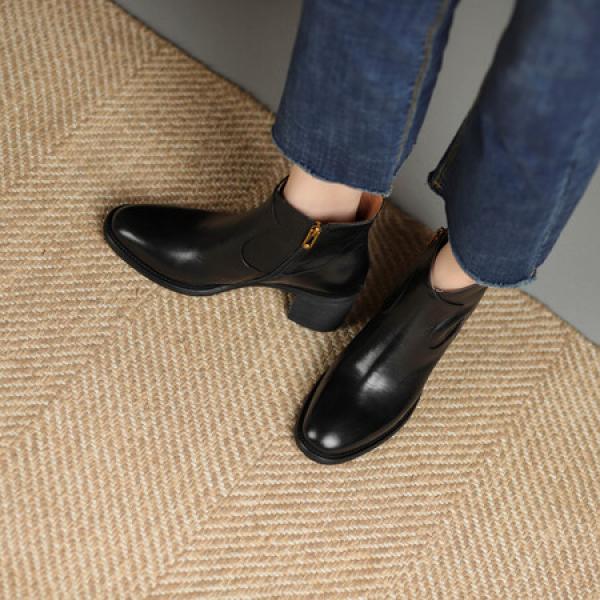 Handcrafted Leather Women's Shoes: Luxurious Elegance(Etrj220A3618-1)