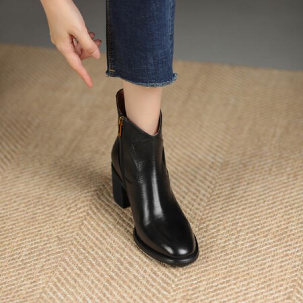 Handcrafted Leather Women's Shoes: Luxurious Elegance(Etrj220A3618-1)