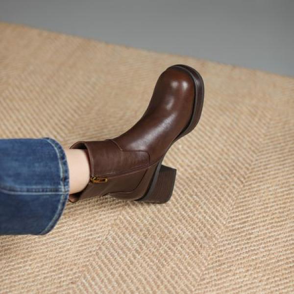 Elegance Redefined: Handcrafted Leather Women's Footwear(Etrj220A3619-1)