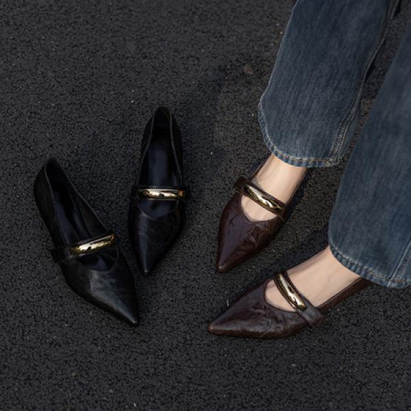 Handcrafted Luxury Leather Women’s Shoes: Timeless Elegance(Etrj220A5103)