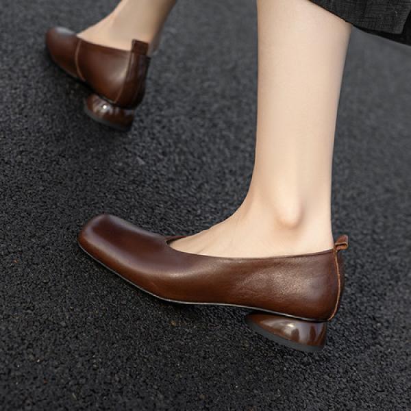 Crafted Elegance: Luxury Handmade Leather Women’s Shoes(Etrj220A5107)