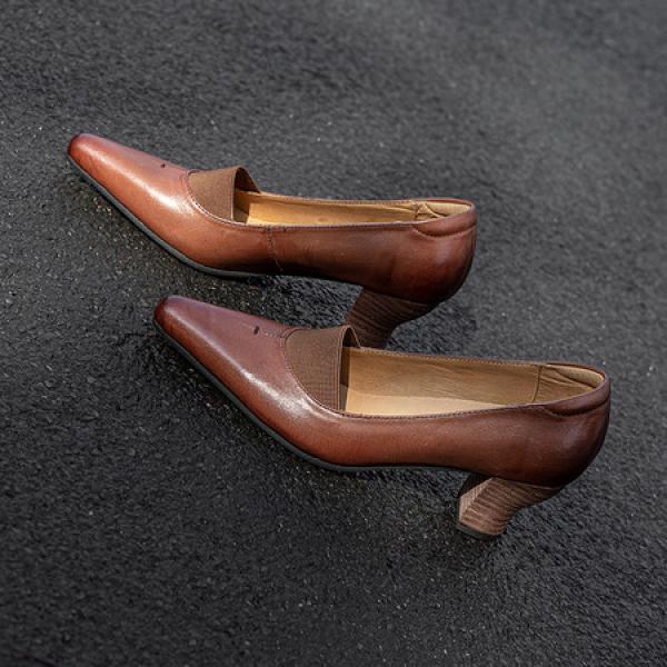 Elegantly Handcrafted Genuine Leather Women's Shoes(Etrj220F376-105)