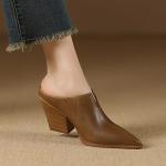 Elegantly Crafted Genuine Leather Handmade Women's Shoes(Etrj220F668-1)