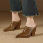 Elegantly Crafted Genuine Leather Handmade Women's Shoes(Etrj220F668-1)