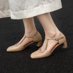 Handcrafted Genuine Leather High-End Women’s Shoes(Etrj220F688-1)