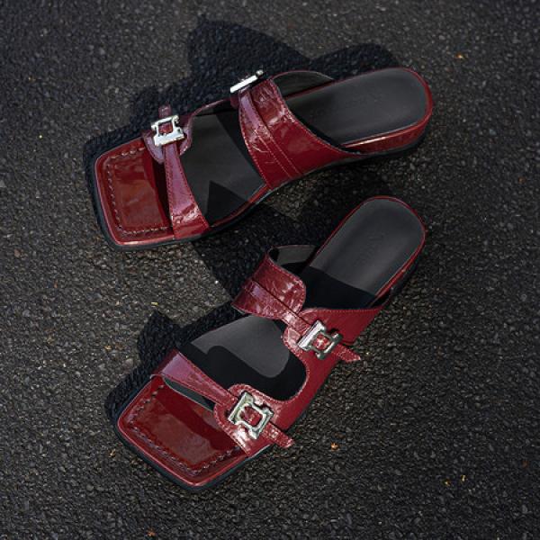 Handcrafted Genuine Leather Women's Shoes - Luxurious Elegance(Etrj220F695-1)