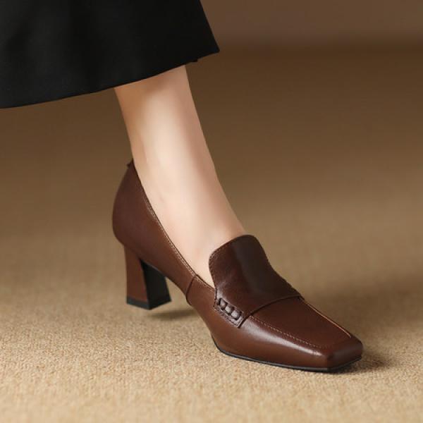 Elegant Handcrafted Genuine Leather Women's Shoes(Etrj220F673-1)