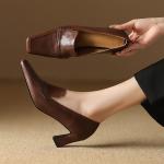 Elegant Handcrafted Genuine Leather Women's Shoes(Etrj220F673-1)