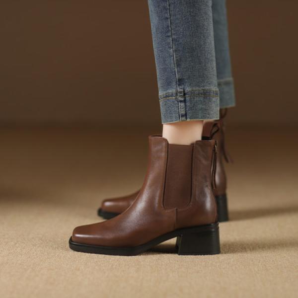 Handcrafted Genuine Leather Women's Shoes - Elegant Luxury(Etrj220J013-2)